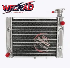 Wrcrad Radiator-212 Atv Polished Radiator Fit 06-14 Can-am Outlander Max 500/650/800 R Efi Std Xt