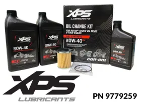 Xps / Brp 9779259 Oil Change Kit Rotax 500cc V-twin 0w-40 Full Synthetic 4t Pn