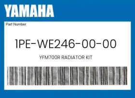 Yamaha 1pe-we246-00-00 Genuine Yfm700r Radiator Kit -