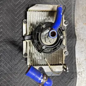 222233 Yamaha 2007 Yfz450 Radiator With Fan And Hoses