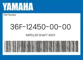 Yamaha 36f-12450-00-00 Genuine Impeller Shaft Assy -