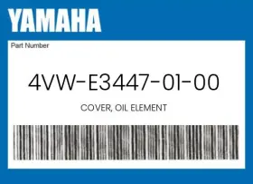 4vw-e3447-01-00 Yamaha Genuine Cover Oil Element -