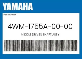 Yamaha 4wm-1755a-00-00 Genuine Middle Driven Shaft Assy -
