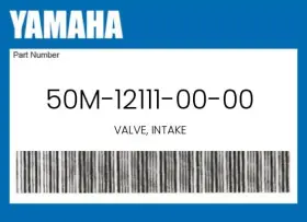 Yamaha 50m-12111-00-00 Genuine Valve Intake -