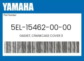 Yamaha 5el-15462-00-00 Genuine Gasket Crankcase Cover 3 -
