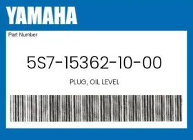 Yamaha 5s7-15362-10-00 Genuine Plug Oil Level -