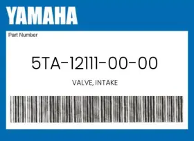 Yamaha 5ta-12111-00-00 Genuine Valve Intake -