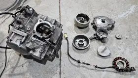 Yamaha 5xt-15100-07-00 2008 - 2013 Raptor 250 Bottom End Crankcase Left Right Transmission Etc