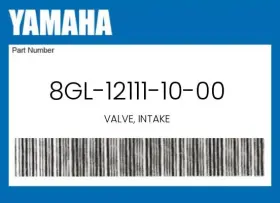 Yamaha 8gl-12111-10-00 Genuine Valve Intake -
