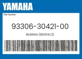 Yamaha 93306-30421-00 Genuine Bearing B6304c3 -