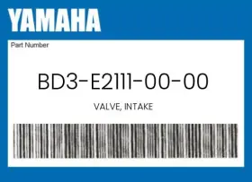Yamaha Bd3-e2111-00-00 Genuine Valve Intake -
