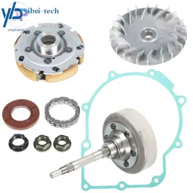 Yibei-tech 5km-17611-00-00 Wet Clutch Drum Housing Primary Sheave Pad Shoe For 2005 Yamaha Rhino 660