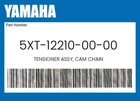 Yamaha Genuine Tensioner Assy, Cam Chain 5XT-12210-00-00 New. Price: $75.91.