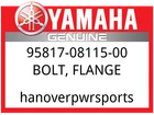 Yamaha Oem Part 95817-08115-00 Bolt, Flange New. Price: $9.49.