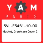 5VL-E5461-10-00 Yamaha Gasket, Crankcase Cover 2 5VLE54611000, New Genuine Oem P. Price: $33.08.