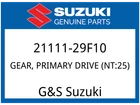 Suzuki Oem Part 21111-29F10 Gear Primary Drive (NT:25) New. Price: $77.20.
