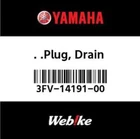 3FV-14191-00-00 Yamaha Plug, Drain 3FV141910000, New Genuine Oem Part. Price: $33.70.