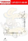 Yamaha Valve, Intake 1JP-E2111-00-00 Oem New. Price: $19.00.