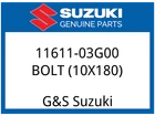 Suzuki Oem Part 11611-03G00 Bolt,eng Mtg (10X180) New. Price: $20.91.