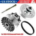 Primary & Secondary Clutch + Puller Belt For 2003-2013 Kawasaki Prairie 360 4X4. New. Price: $299.99.