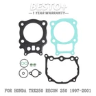 For Honda TRX250 Recon 2X4 Top End Gasket Kit 1997 1998 1999 2000 2001 New. Price: $20.26.