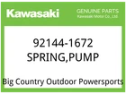 Kawasaki Oem Part 92144-1672 Spring,pump New. Price: $11.79.