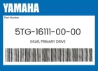 Yamaha Genuine Gear, Primary Drive 5TG-16111-00-00 New. Price: $76.75.
