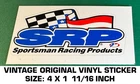 Je Pistons Sportsman Racing Products - Vintage Original Vinyl Decal Sticker Used. Price: $5.03.