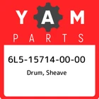 6L5-15714-00-00 Yamaha Drum, Sheave 6L5157140000, New Genuine Oem Part. Price: $24.84.