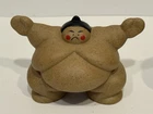 Set Of 2 Vintage Ceramic Sumo Wrestler Action Figures Used. Price: $48.00.