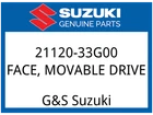 Suzuki Oem Part 21120-33G00 Face,movable Drive New. Price: $92.25.