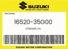 Suzuki Genuine Strainer, Oil 16520-35G00 New. Price: $23.23.