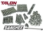 Yamaha Banshee Case Studs Bolts Titanium Top Bottom End Nut Kit Set New. Price: $199.98.