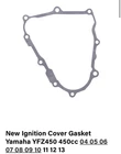 Brand New Winderosa 04-13 YFZ450 Ignition Gasket #816107. Price: $9.99.
