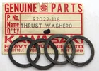 92022-118 Kawasaki 18.5X23X1.2 Thrust Washers (set Of 4) For G3SS G3TR G31M G4TR New. Price: $12.83.