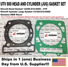 Head And Cylinder Gasket Set, 800CC Utv, 12250-010-0000, 12150-010-0000 New. Price: $26.99.
